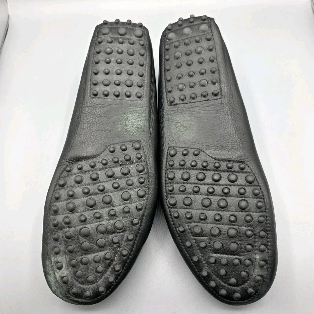 Bruno Parmigiani Penny Loafers Mens 45‎ Black Leather Driving Moccasin READ